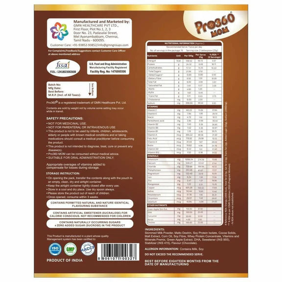 Pro360 MOM Protein Powder - 400 gm