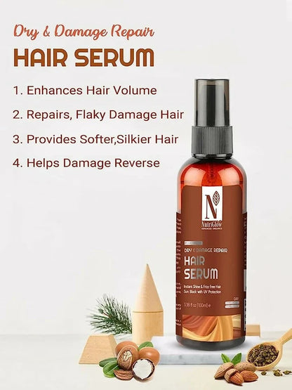NutriGlow Advanced Organics Hair Repair Serum - 100 ml