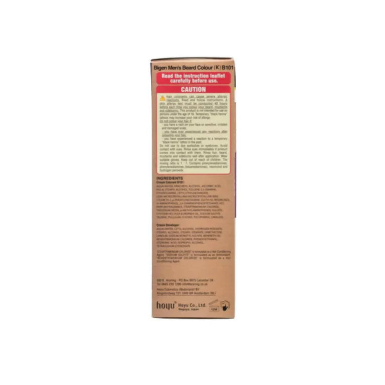 Bigen Mens Beard Colour Natural Black B101 - 40 gm