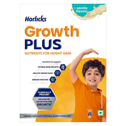 Horlicks Growth Plus Health & Nutrition Drink for Kids Faster Growth with Protein - 400 gm - Vanilla
