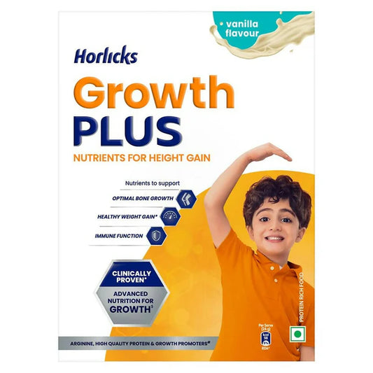 Horlicks Growth Plus Health & Nutrition Drink for Kids Faster Growth with Protein - 400 gm - Vanilla