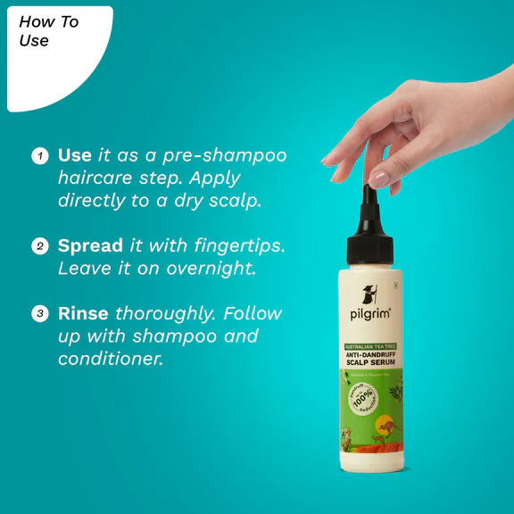 Pilgrim Australian Tea Tree Anti-Dandruff Scalp Serum - 100 ml