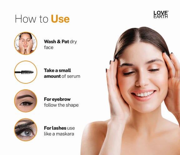 Love Earth Organic Eyelash Growth Serum - 5 ml
