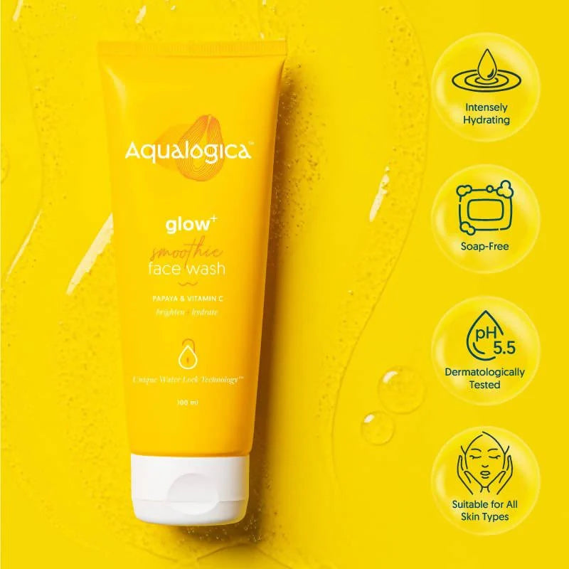 Aqualogica Glow+ Smoothie Face Wash - 100 ml