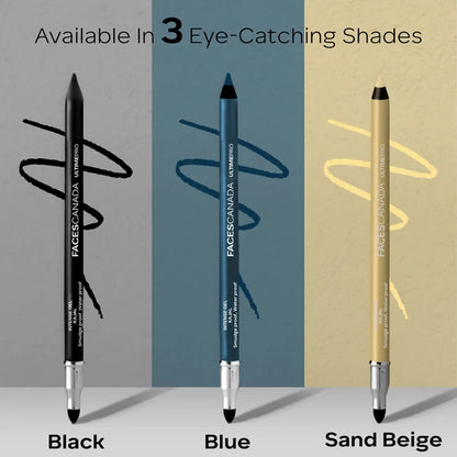 Faces Canada Ultime Pro Intense Gel Kajal With Smudger & Sharpener - Sand Beige - 1.2 gm