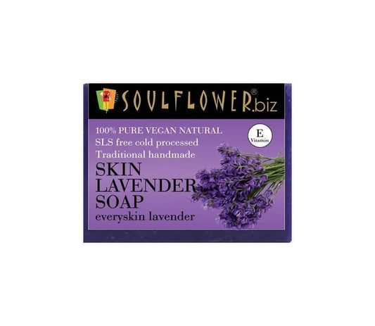 Soulflower Lavender Handmade Soap with Real Lavender