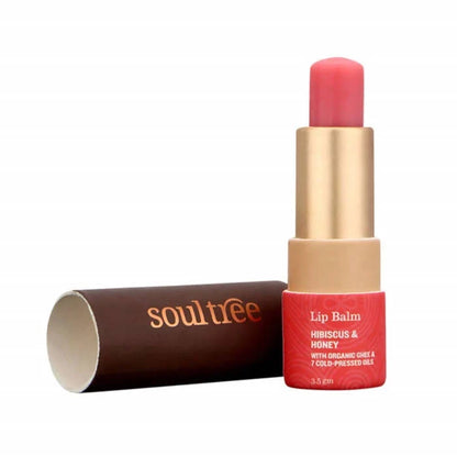 Soultree Hibiscus & Honey With Organic Ghee Lip Balm - 3.5 gm
