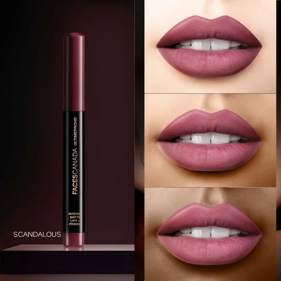 Faces Canada Ultime Pro HD Intense Matte Lips + Primer - Scandalous 13 - 1.4 gm
