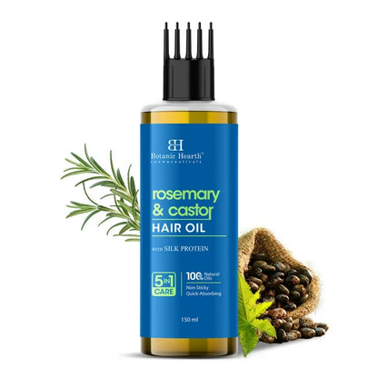 Botanic Hearth Rosemary & Castor Hair Oil - 150 ml