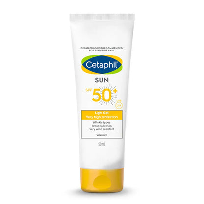 Cetaphil Sun SPF 50 Light Gel Mineral Base For Normal, Dry & Oily Skin - 50 ml