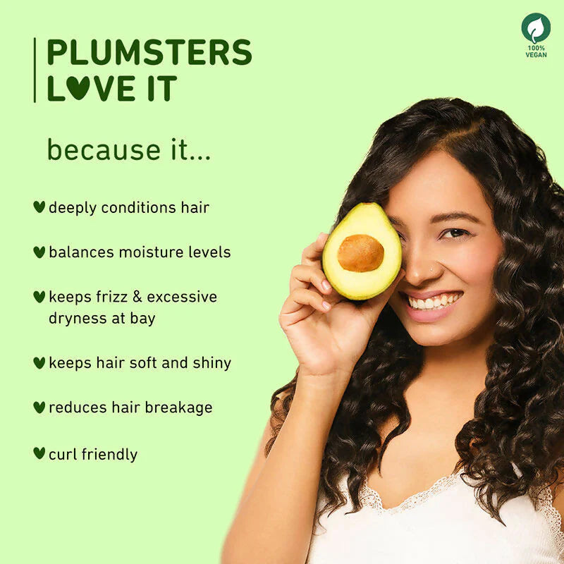 Plum Avocado Hair Mask For Dry and Frizzy Hair - 80 gm