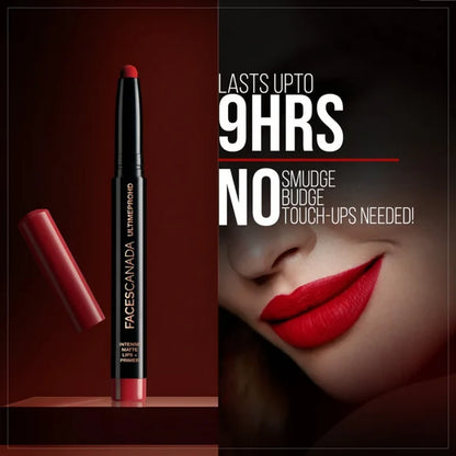 Faces Canada Ultime Pro HD Intense Matte Lips + Primer - Hazel 19 - 1.4 gm