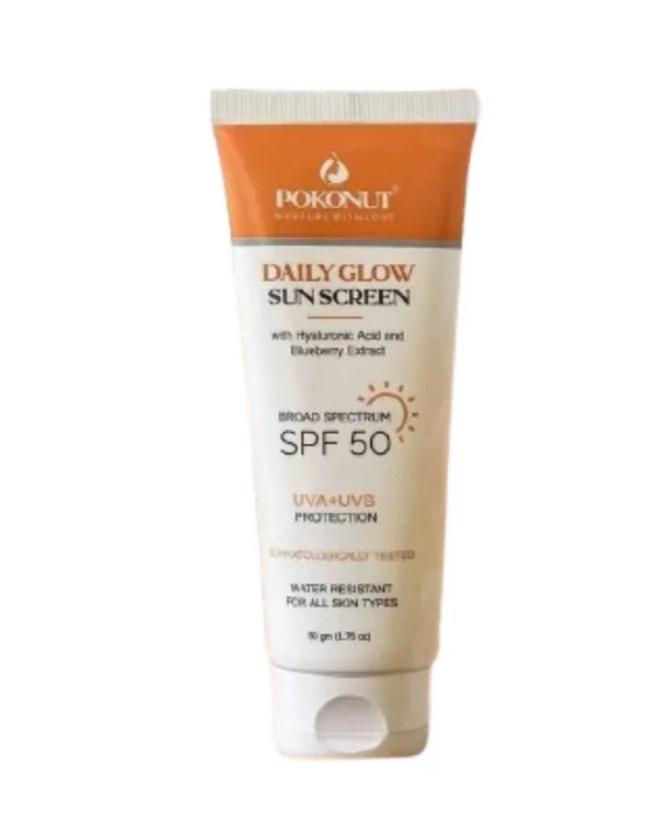 Pokonut Natural Sunscreen SPF 50 with UVA+UVB protection - 50 gm