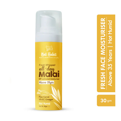 Nat Habit Flax Carrot Light Moisturizer - 30 gm