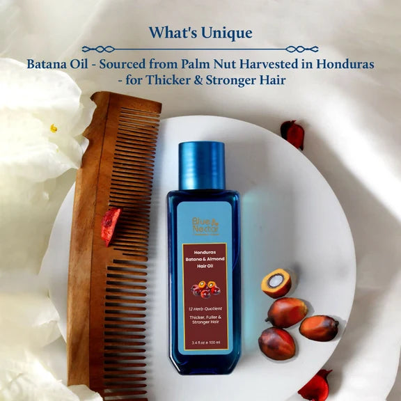 Blue Nectar Batana Hair Oil For Fuller & Thicker Hair - 100 ml