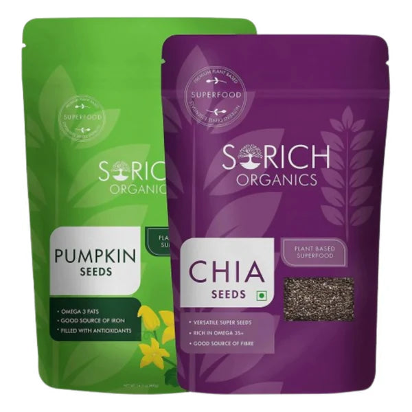 Sorich Organics Combo Pack of Chia and Pumpkin Seeds - combo