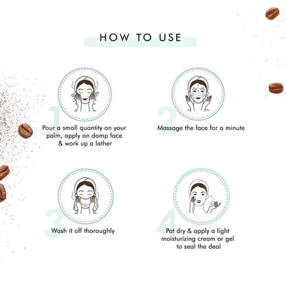 mCaffeine Naked & Raw Coffee Face Wash - 100 ml