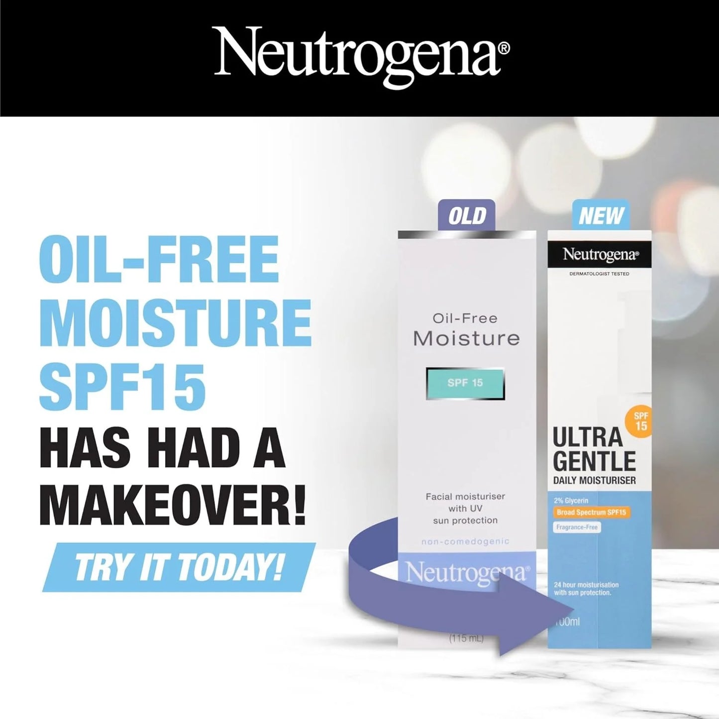 Neutrogena Oil-Free Moisture SPF 15 - 100 ml