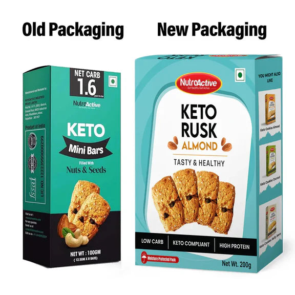 NutroActive Keto Breakfast Bar - 180 gm