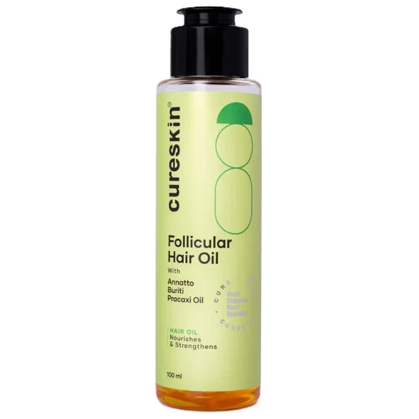 Cureskin Follicular Hair Oil - Nourishes & Strengthens with Biotin, Bhringraj and Coconut Hair Oil - 100 ml