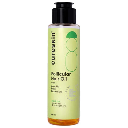 Cureskin Follicular Hair Oil - Nourishes & Strengthens with Biotin, Bhringraj and Coconut Hair Oil - 100 ml