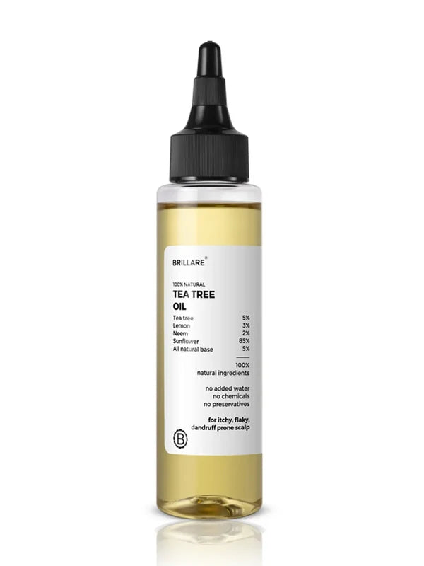 Brillare Tea Tree Hair Oil with The Goodness of Lemon & Sunflower Oil Dry - 100 ml