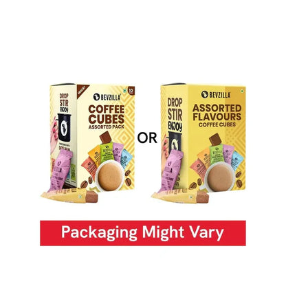 Bevzilla Assorted Flavours Coffee Cubes - 10 sachets