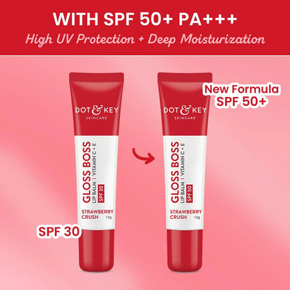 Dot & Key Gloss Boss Strawberry Red Lip Balm - 12 gm