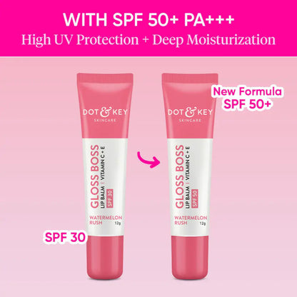 Dot & Key Gloss Boss Watermelon Rush Lip Balm - 12 gm