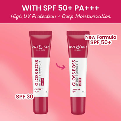 Dot & Key Gloss Boss Cherry Lip Balm - 12 gm