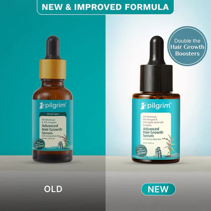 Pilgrim 3% Redensyl + 4% Anagain Advanced Hair Growth Serum with Korean Black Rice - 30 ml - pack of 1