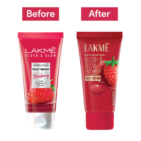 Lakme Blush & Glow Strawberry Freshness Gel Face Wash - 150 gm