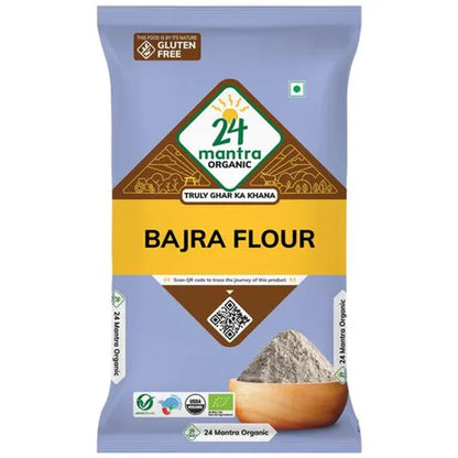 24 Mantra Organic Bajra (Pearl Millet) Flour - 500gm