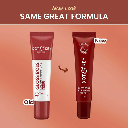 Dot & Key Gloss Boss Cocoa Mint Lip Balm - 12 gm
