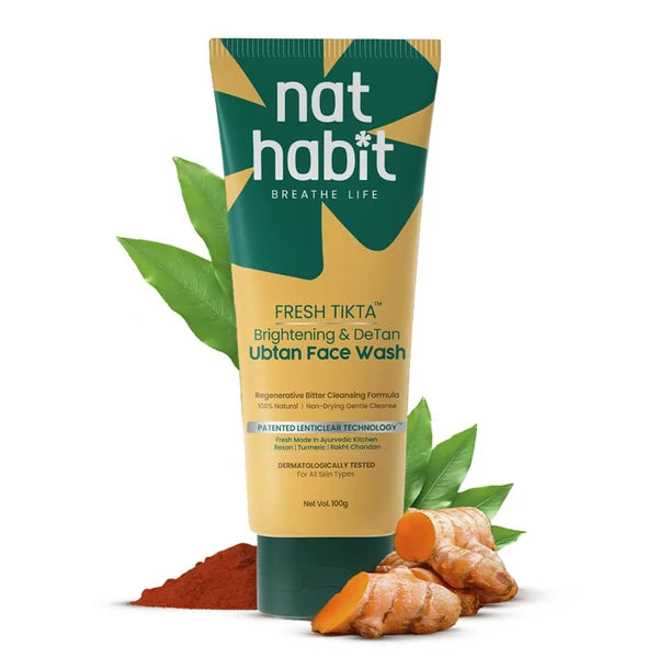 Nat Habit Brightening Ubtan Tikta Face Wash - 100 gm