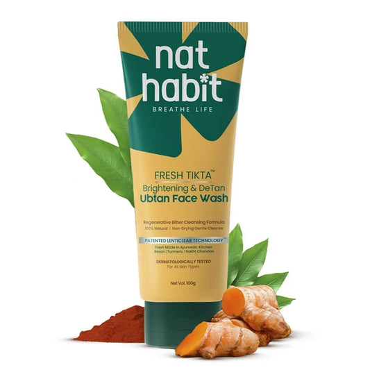 Nat Habit Brightening Ubtan Tikta Face Wash - 100 gm