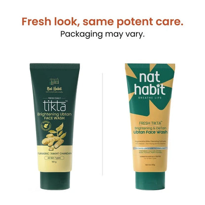 Nat Habit Brightening Ubtan Tikta Face Wash - 100 gm