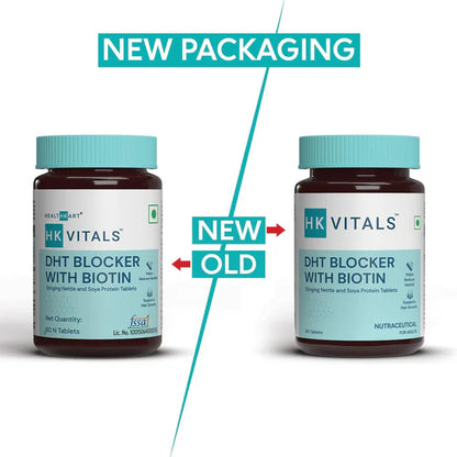 HK Vitals DHT Blocker With Biotin Tablets for Reduces Hair Fall, Stimulates Hair Growth - 60 tabs