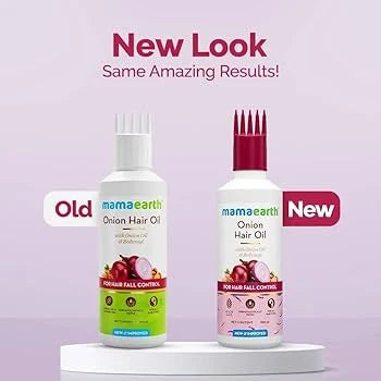 Mamaearth Onion Hair Oil With Onion & Redensyl For Hair Fall Control