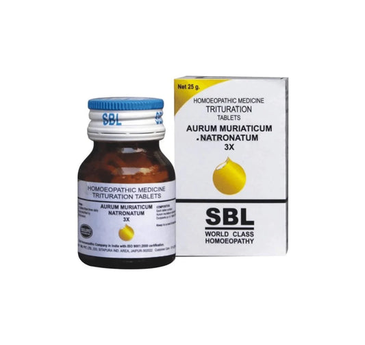 SBL Homeopathy Aurum Muriaticum Natronatum Trituration Tablet -3X