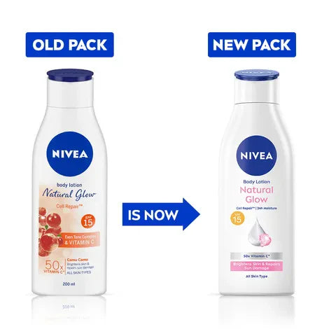 Nivea Body Lotion Natural Glow Cell Repair - 200 ml