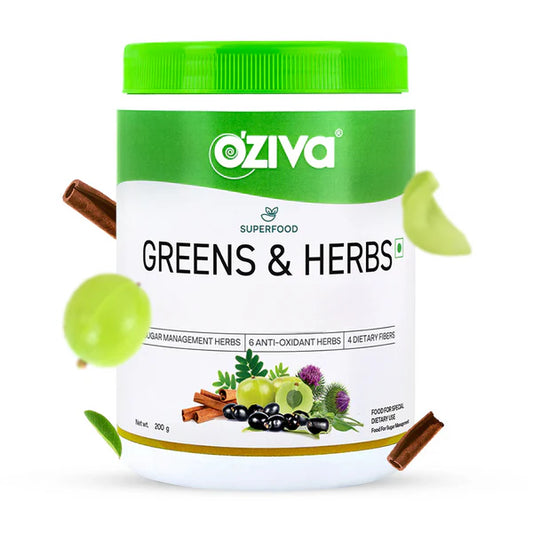 OZiva Superfood Greens & Herbs - 200 gm