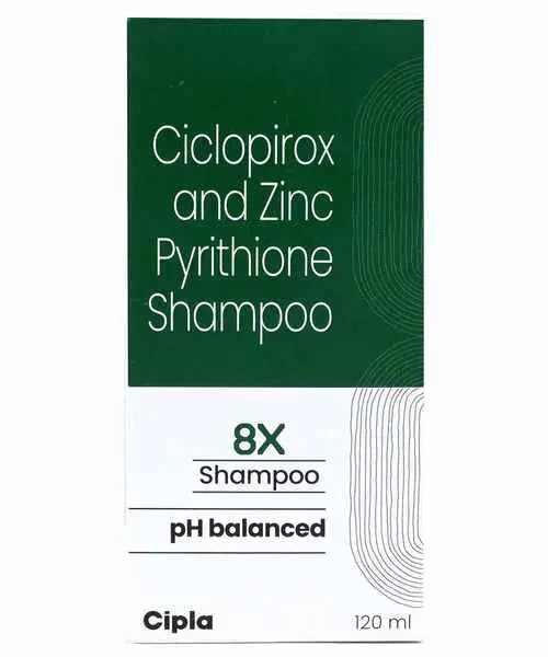 Cipla 8X Shampoo with pH Balanced - 120 ml