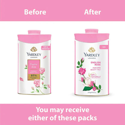 Yardley London English Rose Perfumed Talc Powder For Women - 250 gm