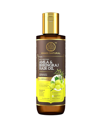 Khadi Natural Amla & Bhringraj Hair Oil - 200 ml