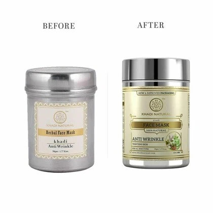 Khadi Natural Anti Wrinkle Herbal Face Mask - 50 gm