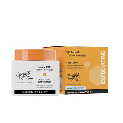 Chemist At Play Exfoliating Body Scrub For Removing Tan & Dead Skin Cells, Men & Women - 75 gm