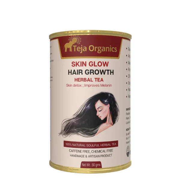 Teja Organics Skin Glow & Hair Growth Herbal Tea - 50 gm