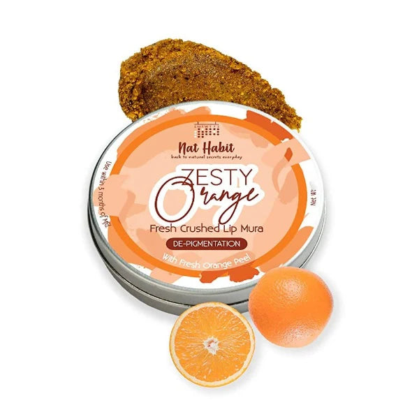 Nat Habit Zesty Orange Fresh Crushed Lip Mura - 12 gm