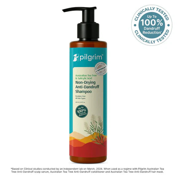 Pilgrim Australian Tea Tree Non-Drying Anti-Dandruff Shampoo - 200 ml